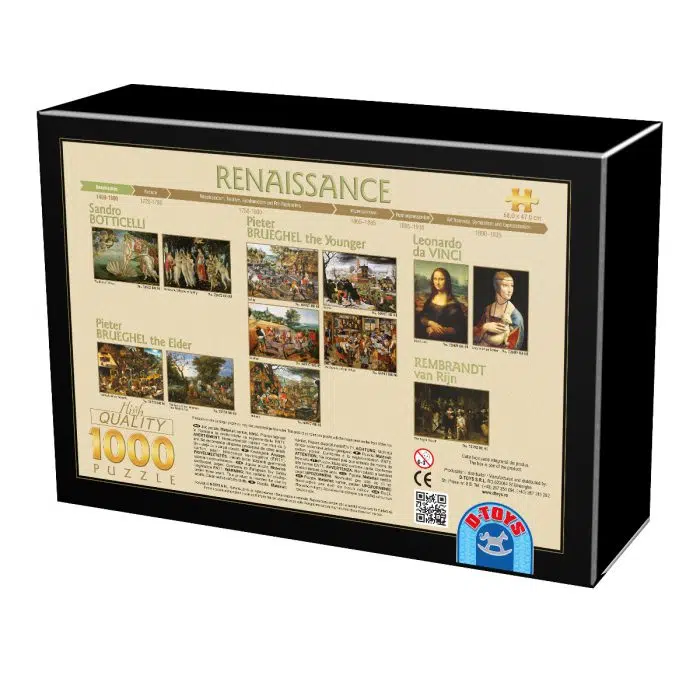 Puzzle adulti 1000 piese Lady with an Ermine/Dama cu hermină - 1000 Piese-25580