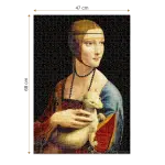 Puzzle adulti 1000 piese Lady with an Ermine/Dama cu hermină - 1000 Piese-34250