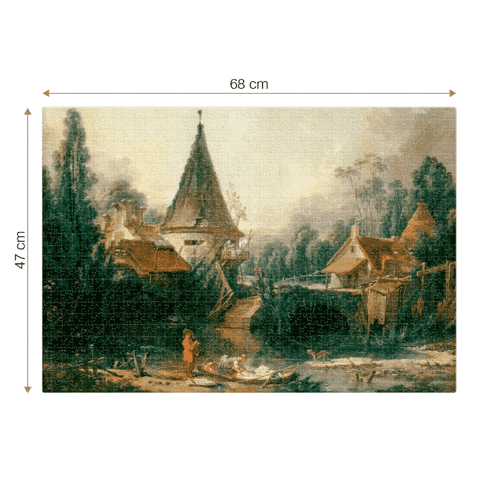 Puzzle adulți François Boucher - Landscape near Beauvais - 1000 Piese-34184