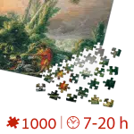 Puzzle adulți François Boucher - River Landscape with an Antique Temple - 1000 Piese-34294