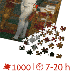 Puzzle adulți Jacques-Louis David - The Emperor Napoleon in his Study at the Tuileries - 1000 piese-34339