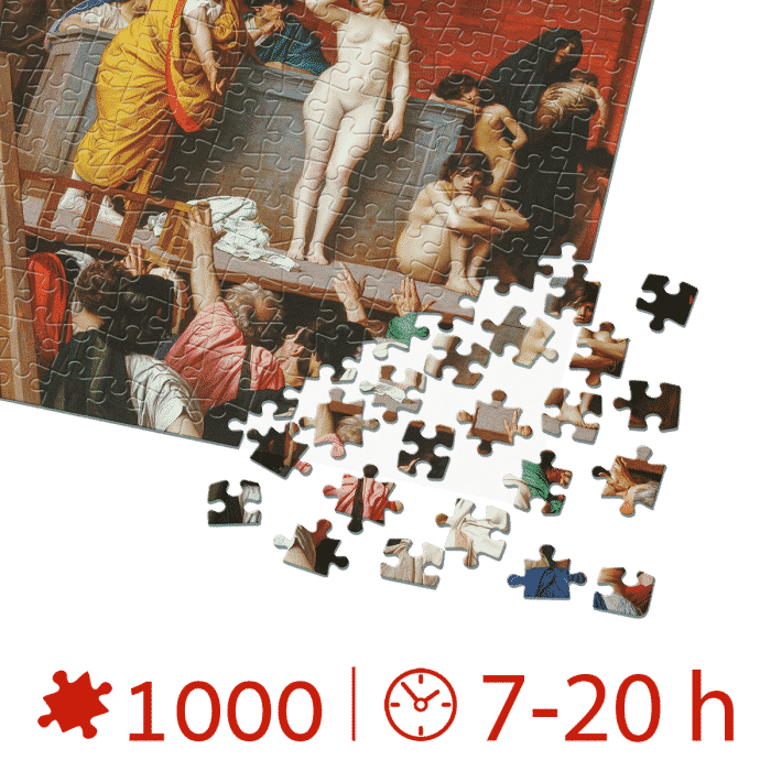 Puzzle adulți 1000 piese Jean-Léon Gérôme - Slave Auction-34895