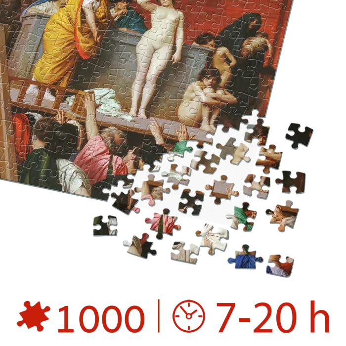 Puzzle adulți 1000 piese Jean-Léon Gérôme - Slave Auction-34895