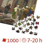 Puzzle adulti 1000 piese Jean-Léon Gérôme - Carpet Merchant in Cairo-34907