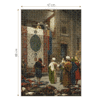 Puzzle adulti 1000 piese Jean-Léon Gérôme - Carpet Merchant in Cairo-34910