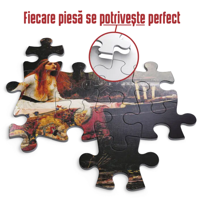 Puzzle adulti 1000 piese John William Waterhouse - The Lady of Shalott-35166