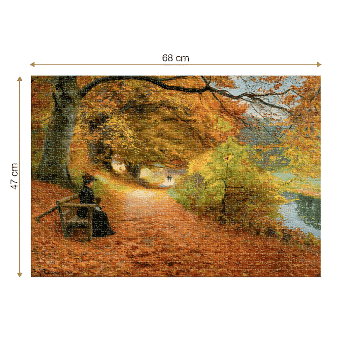 Puzzle adulti 1000 piese Hans Andersen Brendekilde - A Wooded Path in Autumn-35156