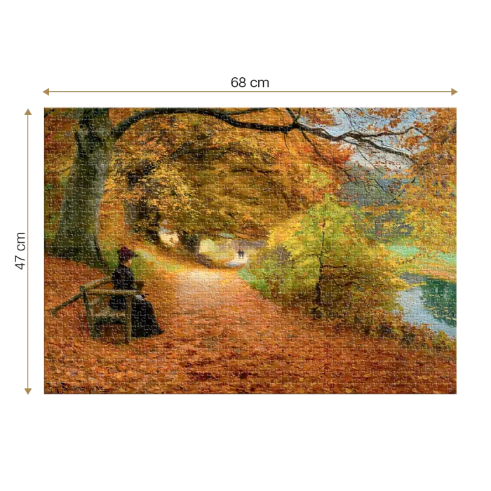 Puzzle adulti 1000 piese Hans Andersen Brendekilde - A Wooded Path in Autumn-35156