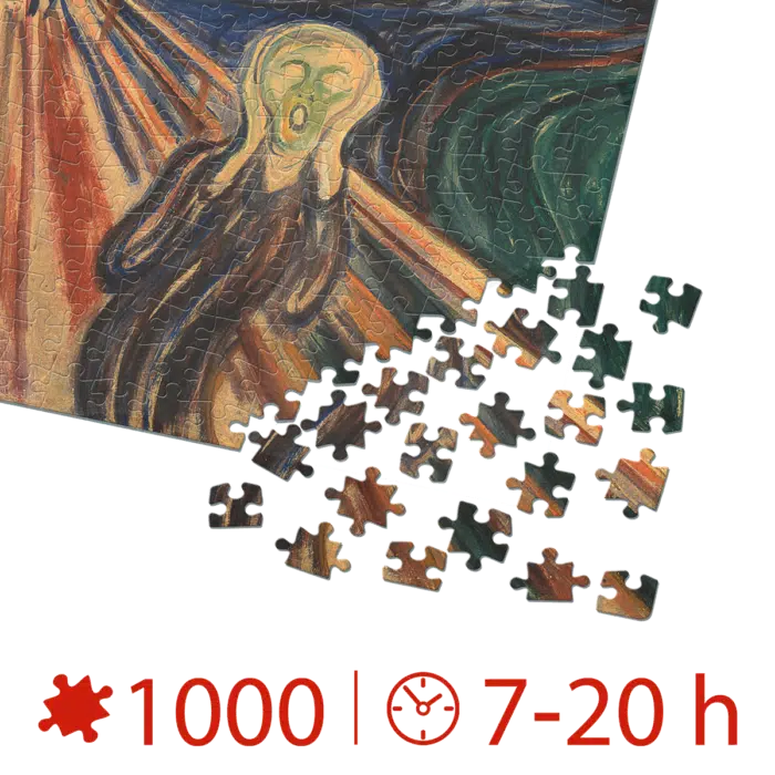 Puzzle Edvard Munch - The Scream - 1000 Piese-35615