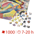 Puzzle adulti 1000 piese Wassily Kandinsky - Painting with Red Spot -35603