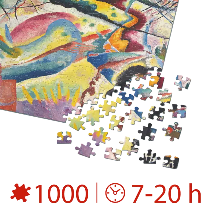 Puzzle adulti 1000 piese Wassily Kandinsky - Painting with Red Spot -35603