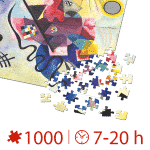Puzzle adulti 1000 piese Wassily Kandinsky - Yellow- Red-Blue -35609