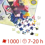 Puzzle adulti 1000 piese Wassily Kandinsky - Yellow- Red-Blue -35609