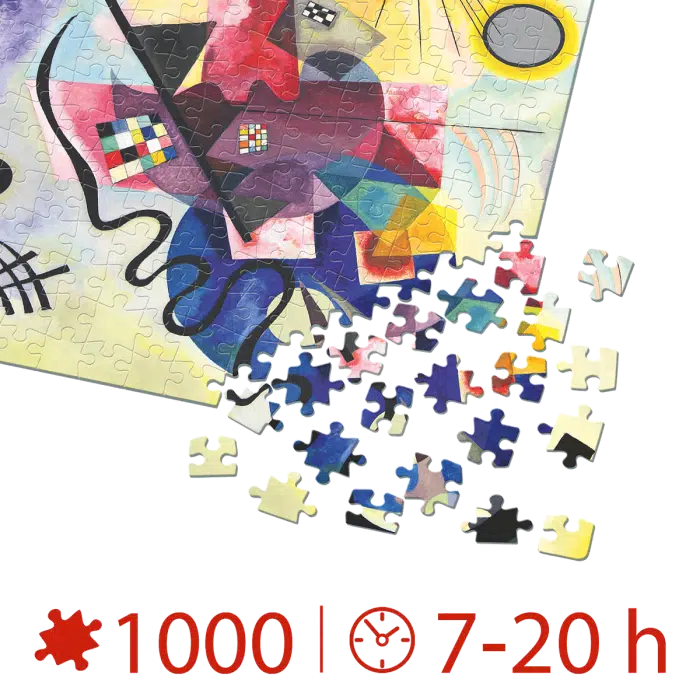 Puzzle adulti 1000 piese Wassily Kandinsky - Yellow- Red-Blue -35609