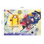 Puzzle adulti 1000 piese Wassily Kandinsky - Yellow- Red-Blue -35612