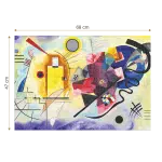 Puzzle adulti 1000 piese Wassily Kandinsky - Yellow- Red-Blue -35612