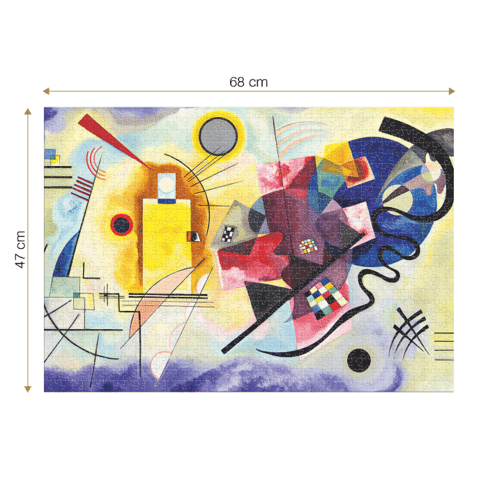 Puzzle adulti 1000 piese Wassily Kandinsky - Yellow- Red-Blue -35612