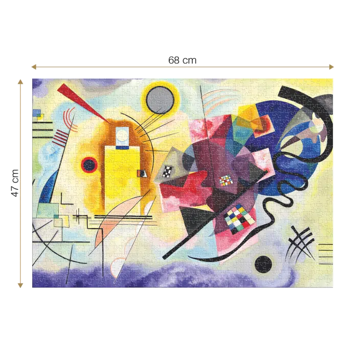 Puzzle adulti 1000 piese Wassily Kandinsky - Yellow- Red-Blue -35612