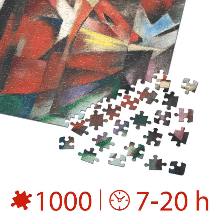 Puzzle adulti 1000 piese Franz Marc - Foxes/Vulpi -35656