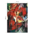 Puzzle adulti 1000 piese Franz Marc - Foxes/Vulpi -35659