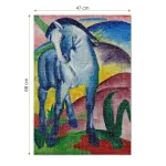 Puzzle adulti 1000 piese Franz Marc - Blue Horse/Cal albastru-35665