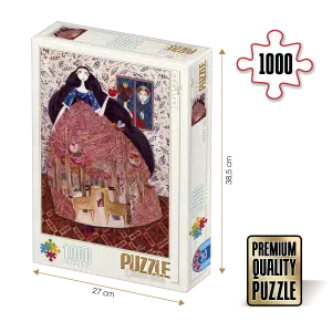 Puzzle adulți 1000 piese Kürti Andrea - Snow White/Albă ca Zăpada-0