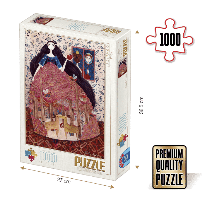 Puzzle adulți 1000 piese Kürti Andrea - Snow White/Albă ca Zăpada-0