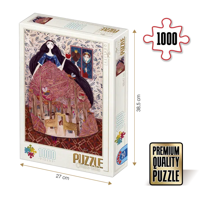 Puzzle adulți 1000 piese Kürti Andrea - Snow White/Albă ca Zăpada-0