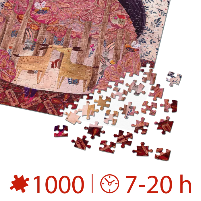 Puzzle adulți 1000 piese Kürti Andrea - Snow White/Albă ca Zăpada-34833