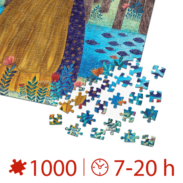 Puzzle adulți 1000 piese Kürti Andrea - The Frog Princess-34839