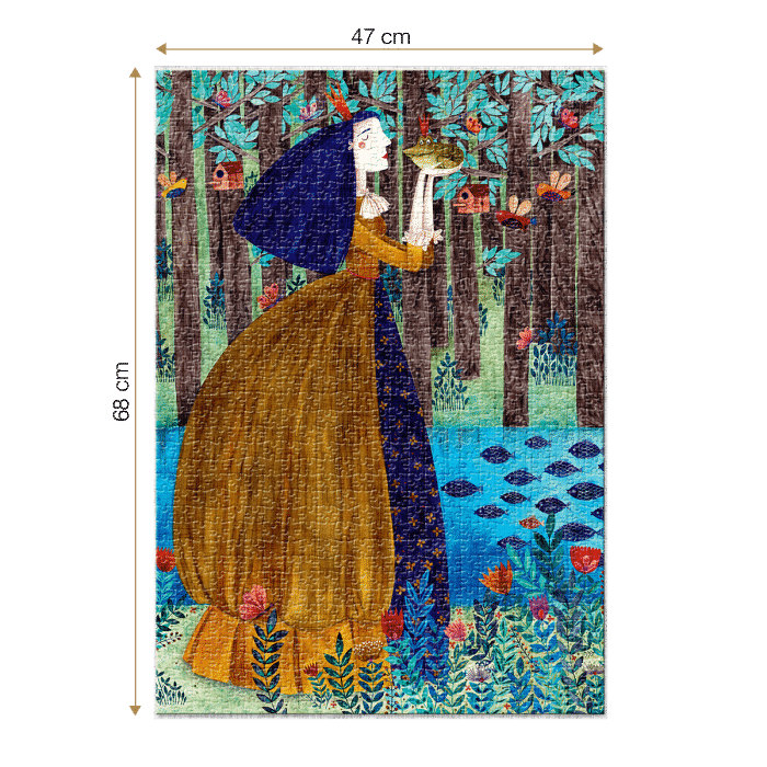 Puzzle adulți 1000 piese Kürti Andrea - The Frog Princess-34842