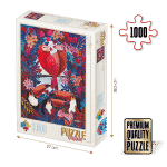 Puzzle adulți 1000 piese Kürti Andrea - Tropical - Păsări exotice-0