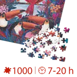 Puzzle adulți 1000 piese Kürti Andrea - Tropical - Păsări exotice-34746