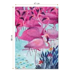 Puzzle adulți 1000 piese Kürti Andrea - Tropical - Flamingo -34755