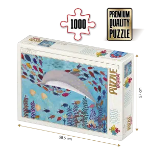 Puzzle adulți 1000 piese Kürti Andrea - Tropical - Pești exotici -0