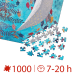 Puzzle adulți 1000 piese Kürti Andrea - Tropical - Pești exotici -34758