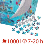 Puzzle adulți 1000 piese Kürti Andrea - Tropical - Pești exotici -34758