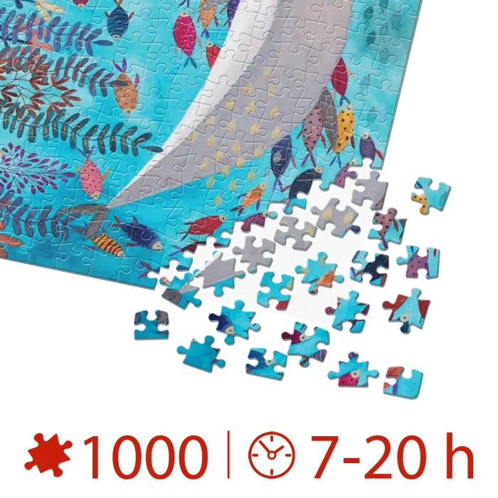 Puzzle adulți 1000 piese Kürti Andrea - Tropical - Pești exotici -34758