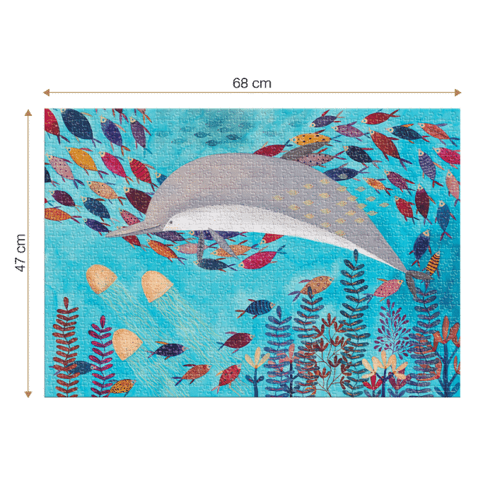 Puzzle adulți 1000 piese Kürti Andrea - Tropical - Pești exotici -34761