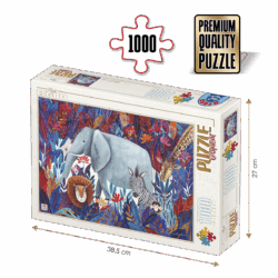 Puzzle adulți 1000 piese Kürti Andrea - Tropical - Animale exotice-0
