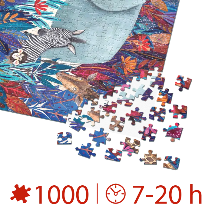 Puzzle adulți 1000 piese Kürti Andrea - Tropical - Animale exotice-34785