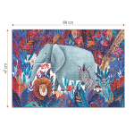 Puzzle adulți 1000 piese Kürti Andrea - Tropical - Animale exotice-34788