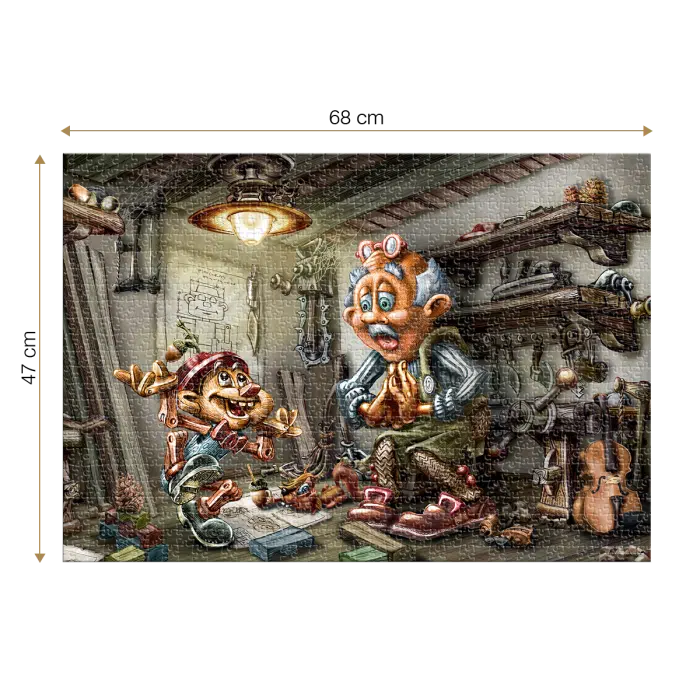 Puzzle adulți 1000 piese Classic Tales - Pinocchio-34800