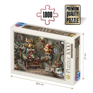 Puzzle adulți 1000 piese Classic Tales - Little Red Riding Hood / Scufița Roșie-0