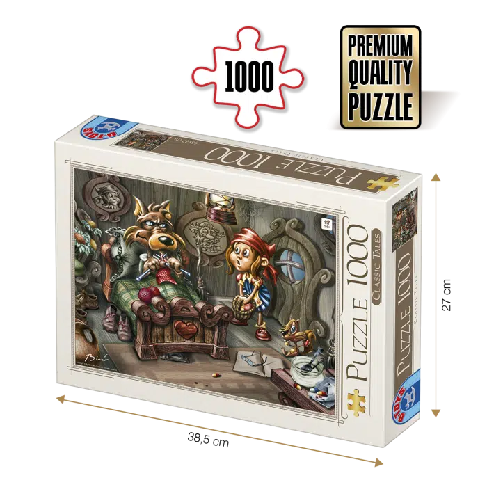 Puzzle adulți 1000 piese Classic Tales - Little Red Riding Hood / Scufița Roșie-0