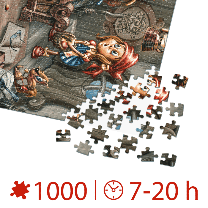 Puzzle adulți 1000 piese Classic Tales - Little Red Riding Hood / Scufița Roșie-34803