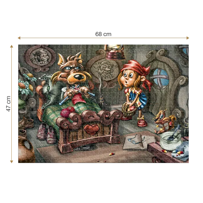 Puzzle adulți 1000 piese Classic Tales - Little Red Riding Hood / Scufița Roșie-34806