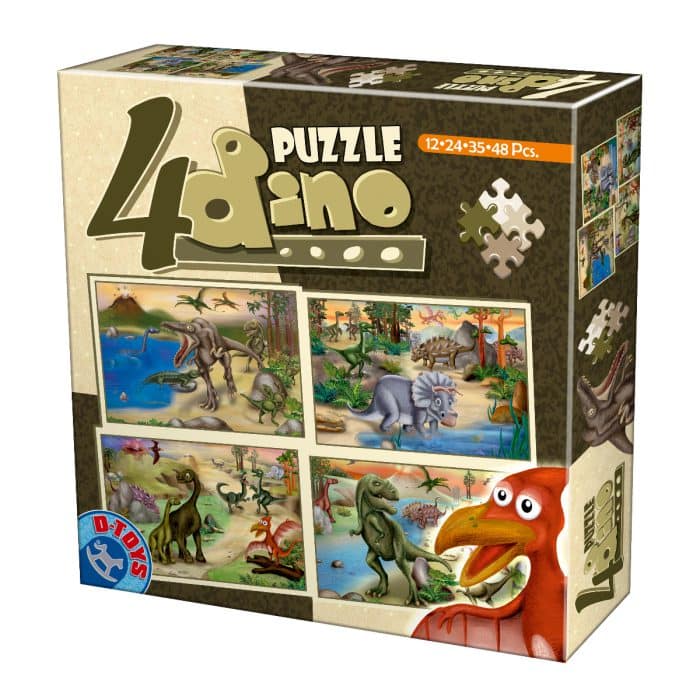 4 Puzzle - Dinozauri-0