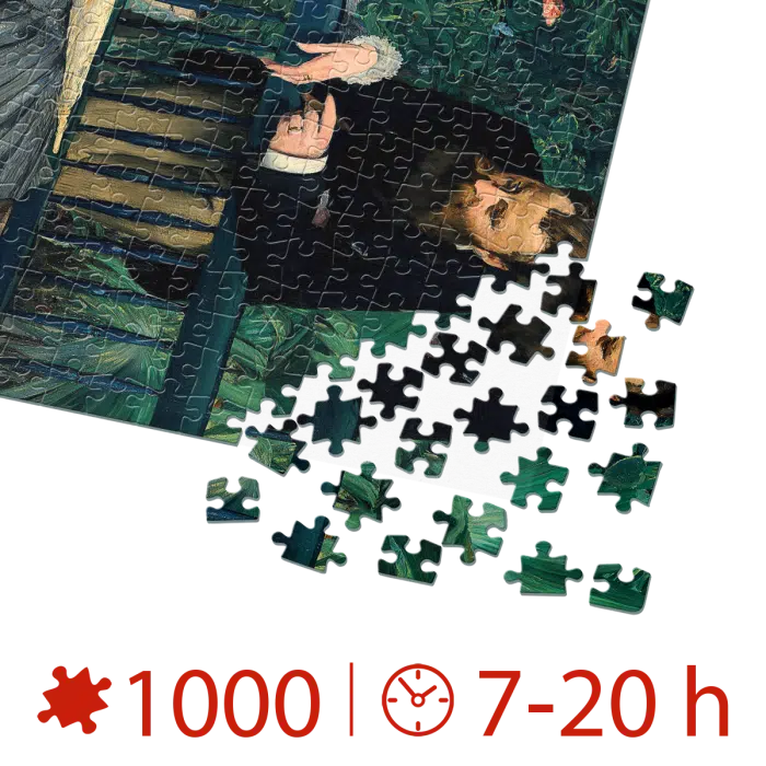 Puzzle adulti 1000 piese Édouard Manet - In the Conservatory/In sera-35189