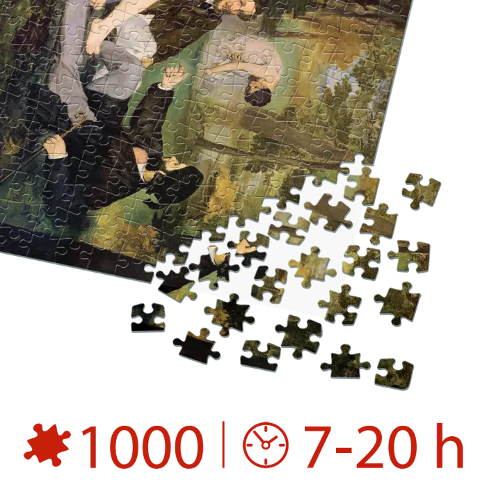 Puzzle adulti 1000 piese Édouard Manet - The Luncheon on the Grass-35195